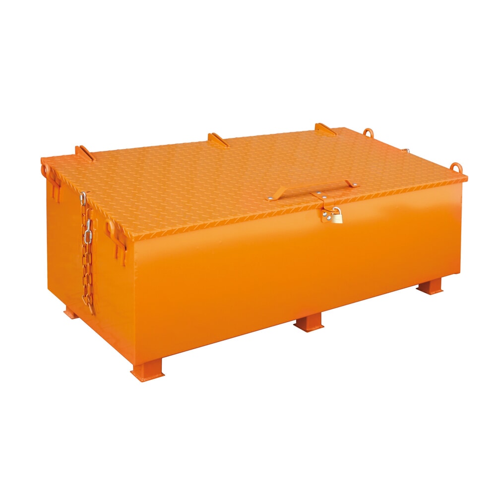 N° de l'image du produit 1 : Caisse à outils Eichinger®, acier, 300 kg, 300 litres, orangé pur