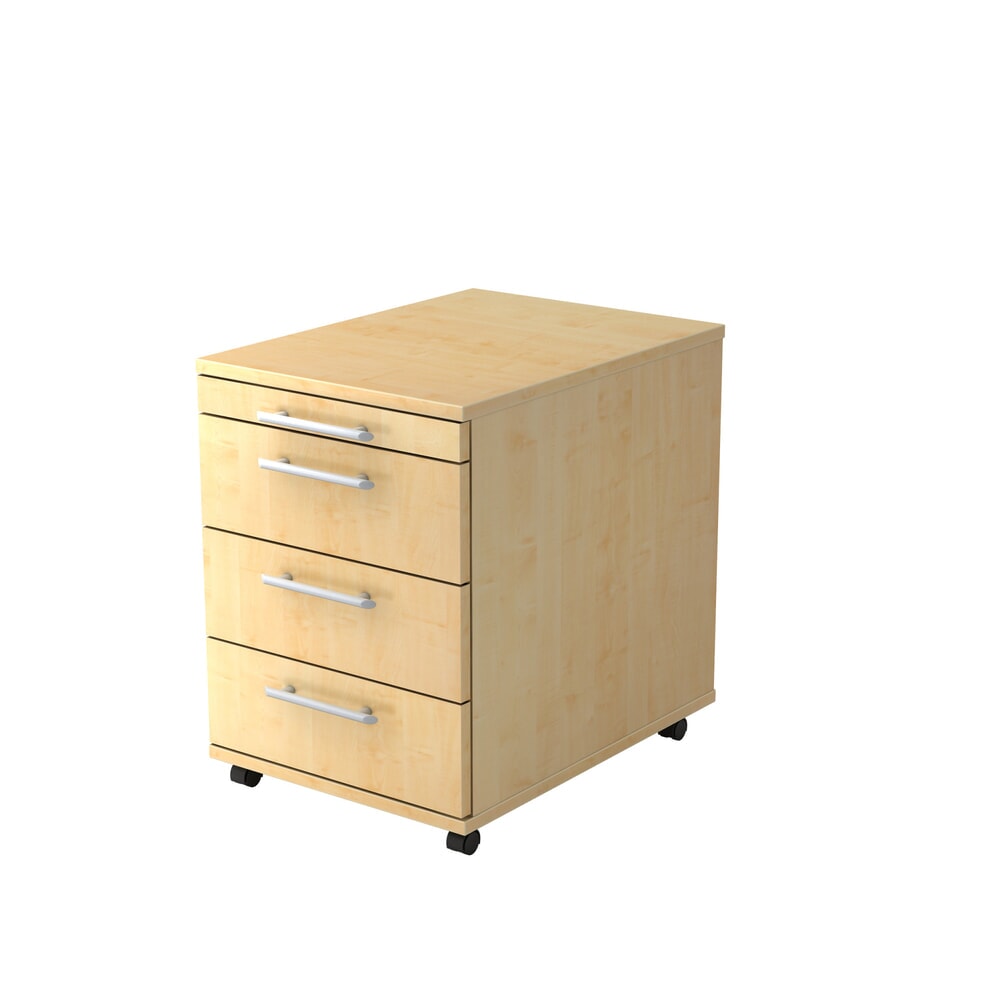 Illustration du produit: Caisson à roulettes Hammerbacher 58 cm, 3 tiroirs RE érable