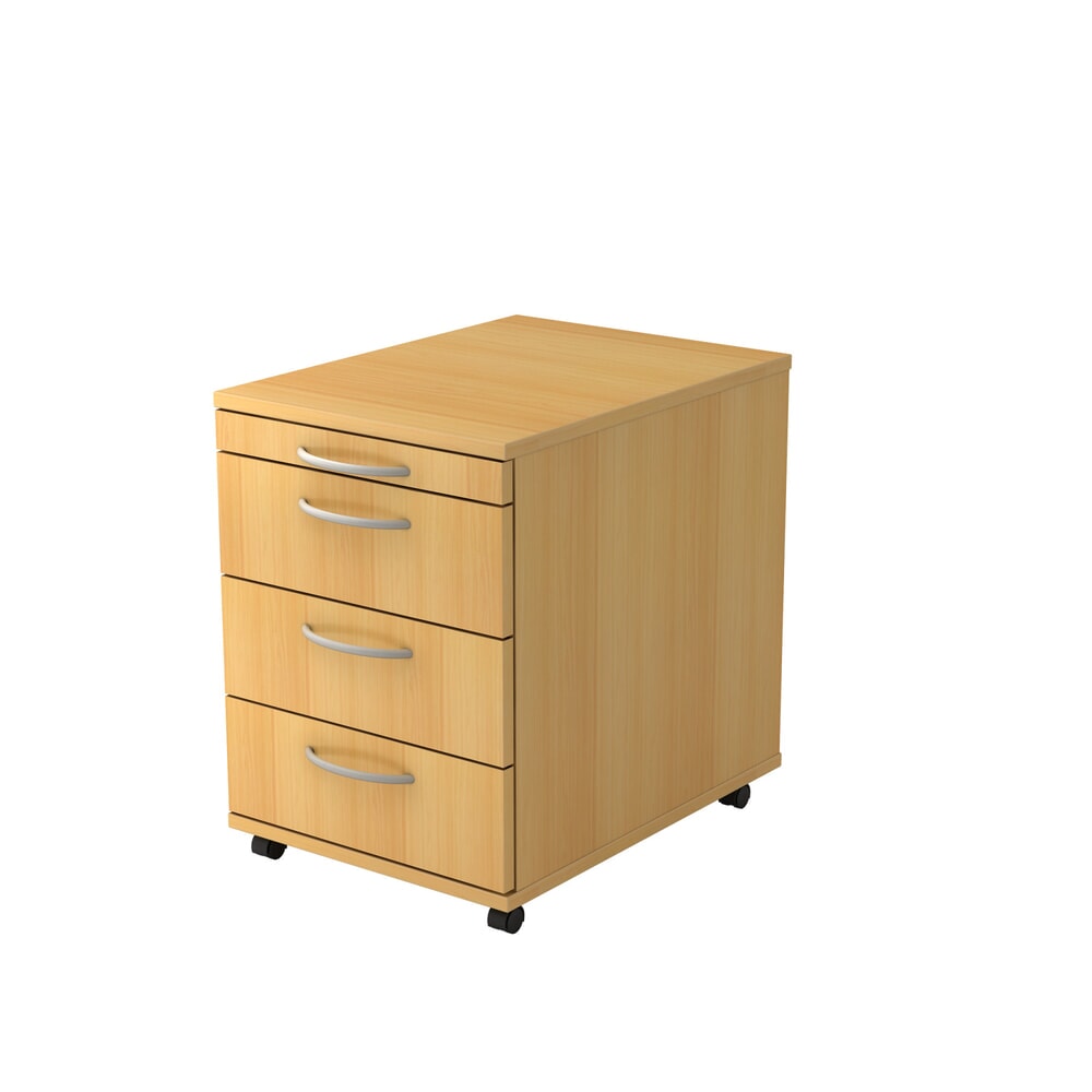 Illustration du produit: Caisson à roulettes Hammerbacher 58 cm, 3 tiroirs BO hêtre