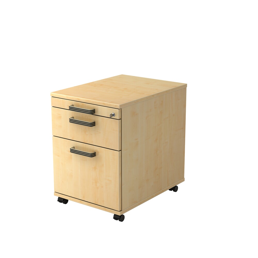 Illustration du produit: Caisson à roulettes Hammerbacher 58 cm, 1 tiroir, 1HR, serr. SG érable