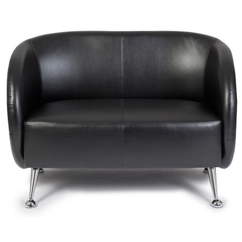 hjh OFFICE Canapé lounge / Canapé club ST. LUCIA similicuir, 2 places, noir Illustration du produit: hjh OFFICE Canapé lounge / Canapé club ST. LUCIA similicuir, 2 places, noir