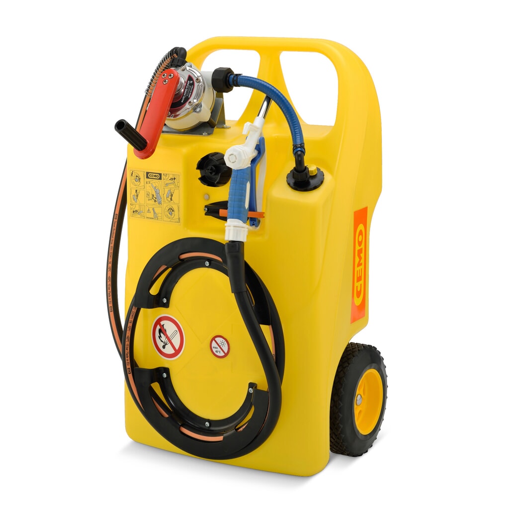 Cart ravitailleur CEMO lave-glace et liquide de refroidissement Illustration du produit: Cart ravitailleur CEMO lave-glace et liquide de refroidissement