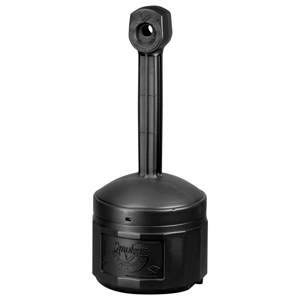 Illustration du produit: Cendrier colonne de sécurité Justrite®, auto-extinguible, 15 litres, noir