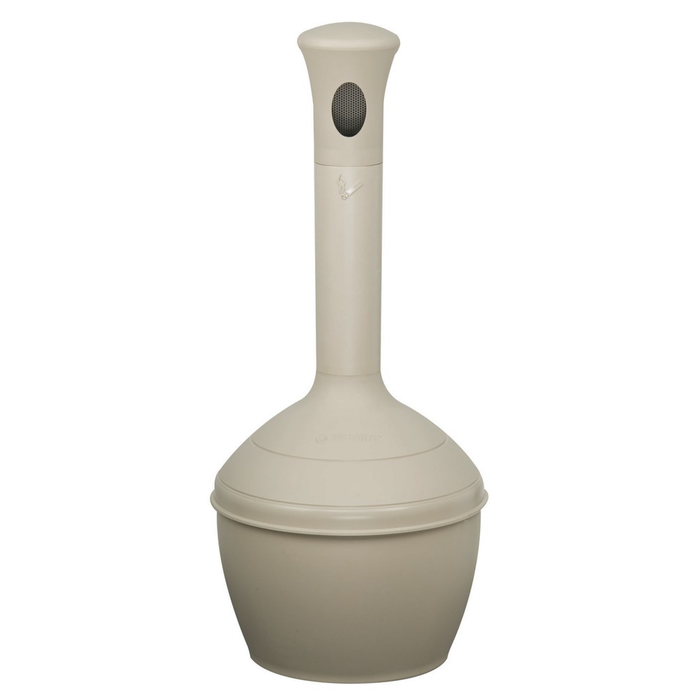 Illustration du produit: Cendrier colonne de sécurité Justrite® Premium, auto-extinguible, 15 litres, beige