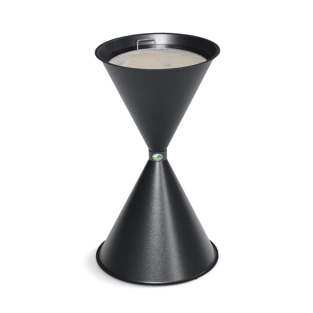 Cendrier VAR® CLASSIC, acier, argent antique Illustration du produit: Cendrier VAR® CLASSIC, acier, argent antique