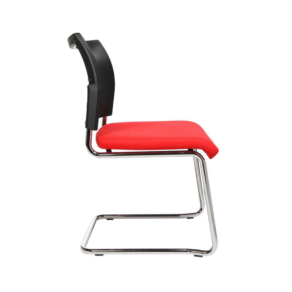 N° de l'image du produit 4 : Chaise cantilever Topstar® New Age avec dossier resille, rouge