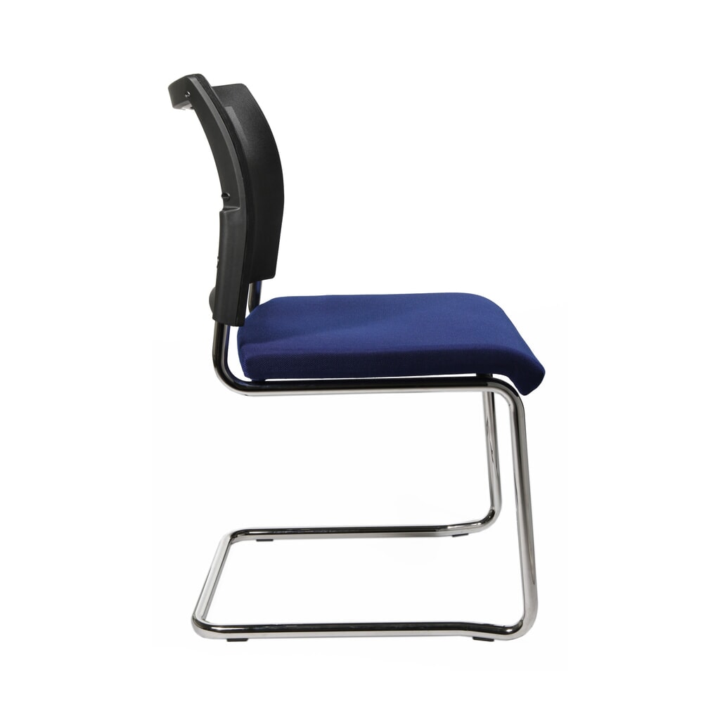 Chaise cantilever Topstar® New Age avec dossier resille, bleu N° de l'image du produit 3 : Chaise cantilever Topstar® New Age avec dossier resille, bleu