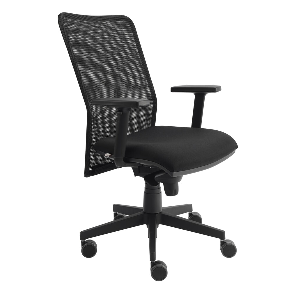 Chaise de bureau pivotante Hammerbacher Solid 2, dossier en mesh, accoudoirs réglables en hauteur N° de l'image du produit 2 : Chaise de bureau pivotante Hammerbacher Solid 2, dossier en mesh, accoudoirs réglables en hauteur