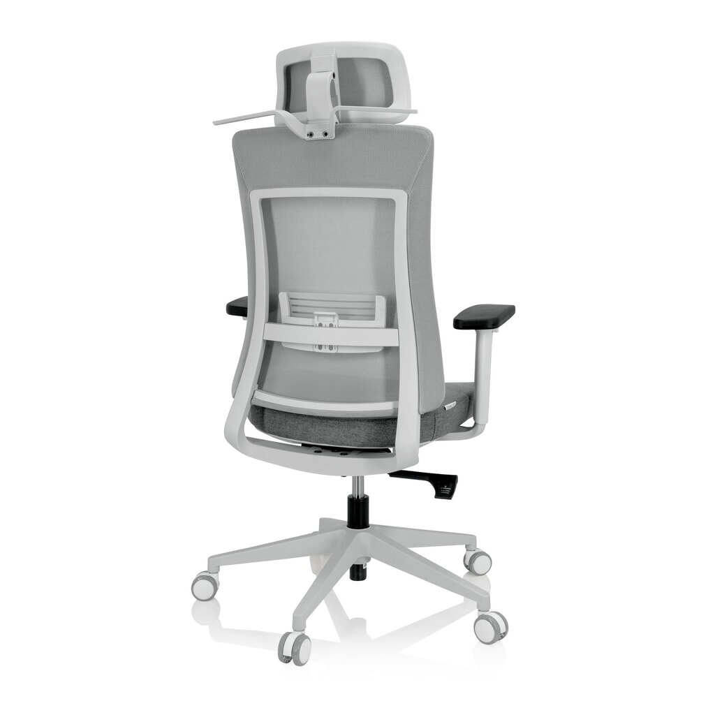 Siège de bureau / siège pivotant hjh OFFICE COMFIO WMH maille / tissu, gris N° de l'image du produit 10 : Siège de bureau / siège pivotant hjh OFFICE COMFIO WMH maille / tissu, gris