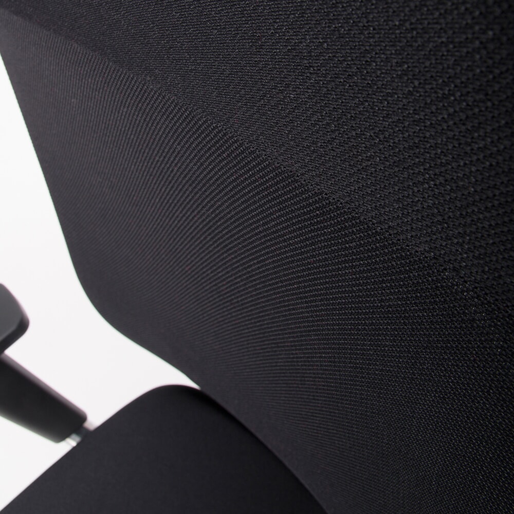 N° de l'image du produit 5 : Chaise de bureau lento agilis matrix MT13, 100 % polyester, noir, accoudoir avec support en plastique