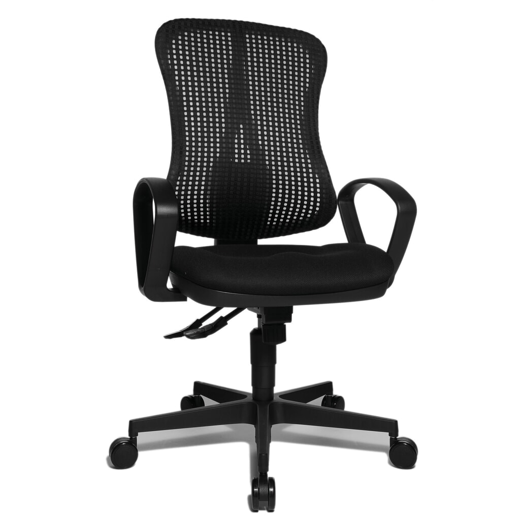 Chaise de bureau pivotante Topstar® Head Point SY, assise galbée, noir/noir N° de l'image du produit 2 : Chaise de bureau pivotante Topstar® Head Point SY, assise galbée, noir/noir