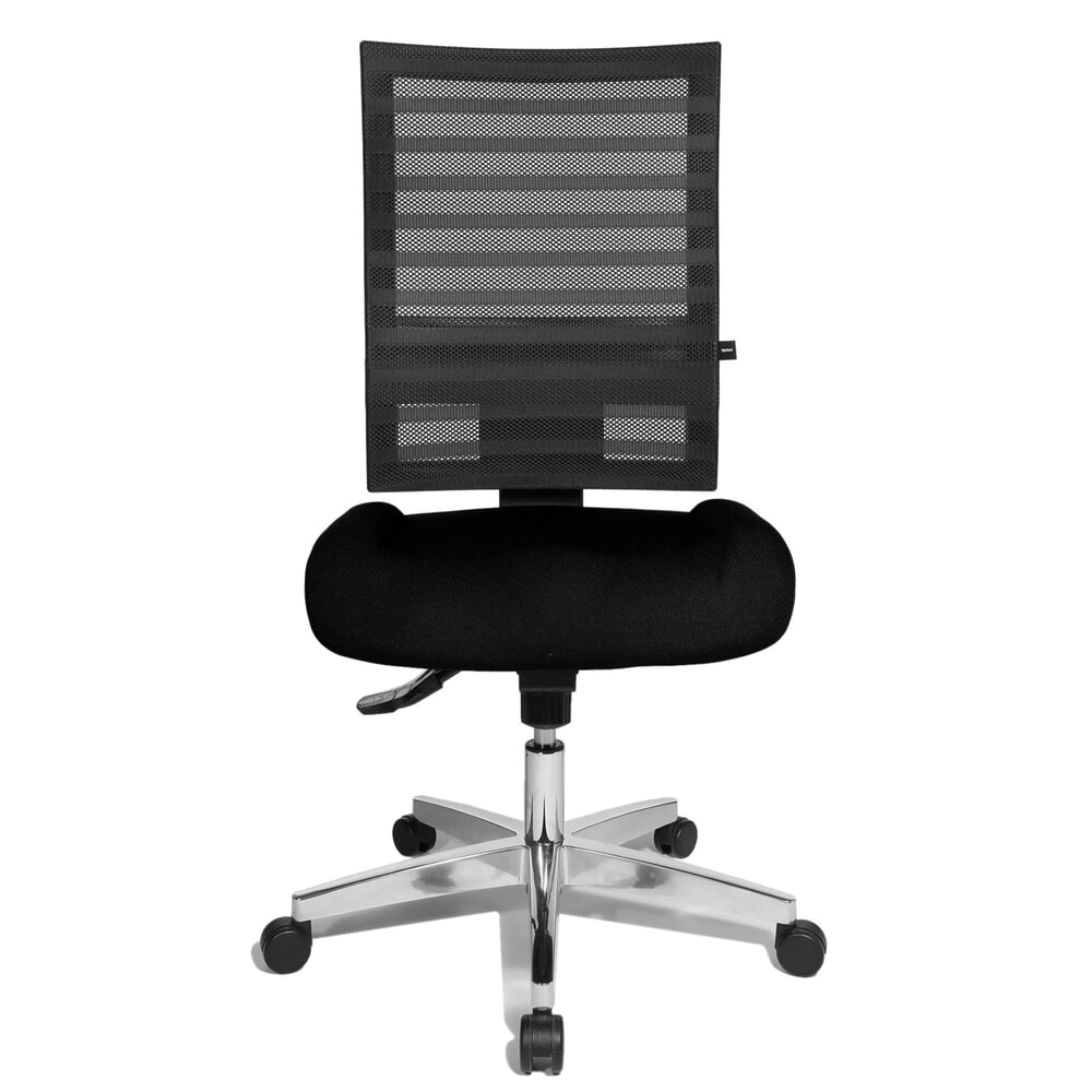 Illustration du produit: Chaise de bureau pivotante Topstar® P91-NET, dossier en mesh noir, siège noir