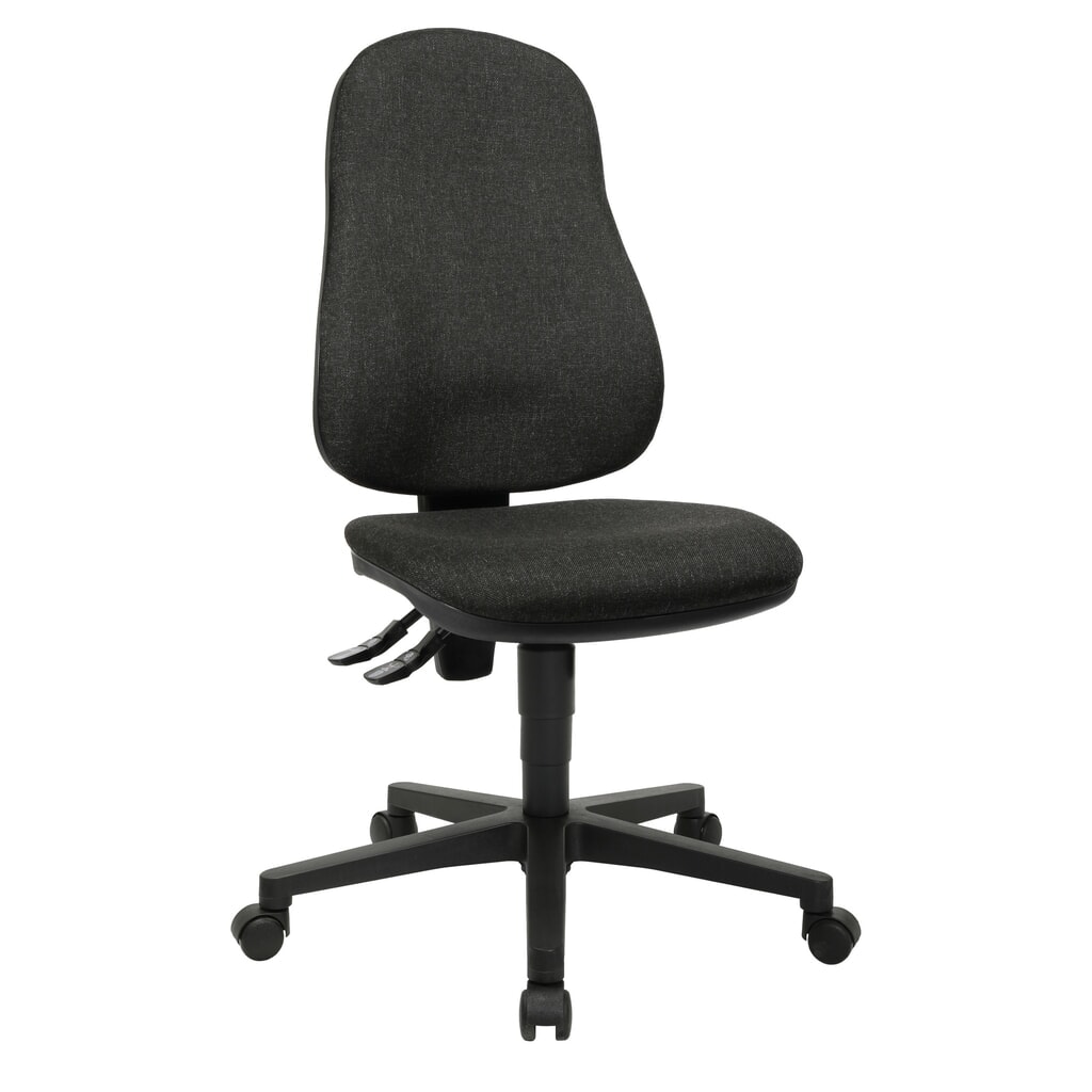 Chaise de bureau pivotante Topstar® Point 60, assise galbée, gris anthracite N° de l'image du produit 2 : Chaise de bureau pivotante Topstar® Point 60, assise galbée, gris anthracite