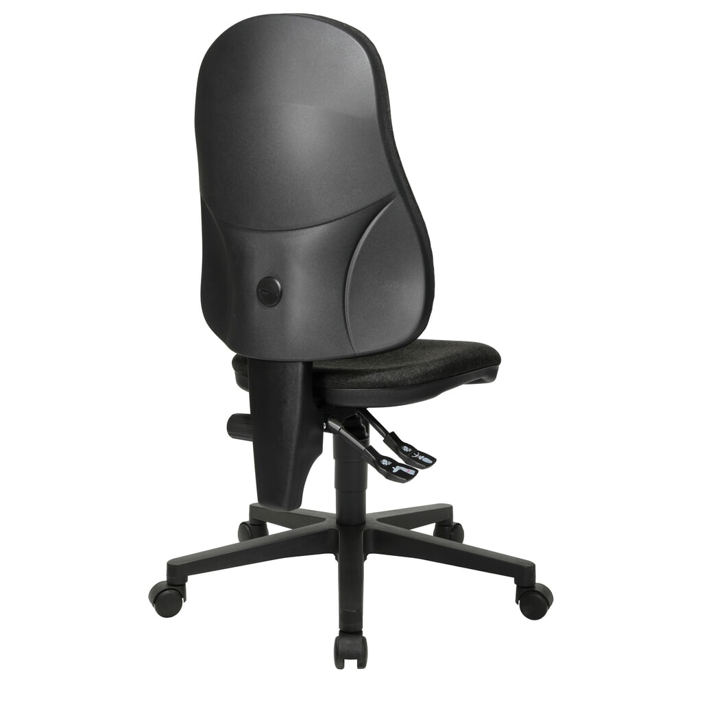 Chaise de bureau pivotante Topstar® Point 60, assise galbée, gris anthracite N° de l'image du produit 5 : Chaise de bureau pivotante Topstar® Point 60, assise galbée, gris anthracite