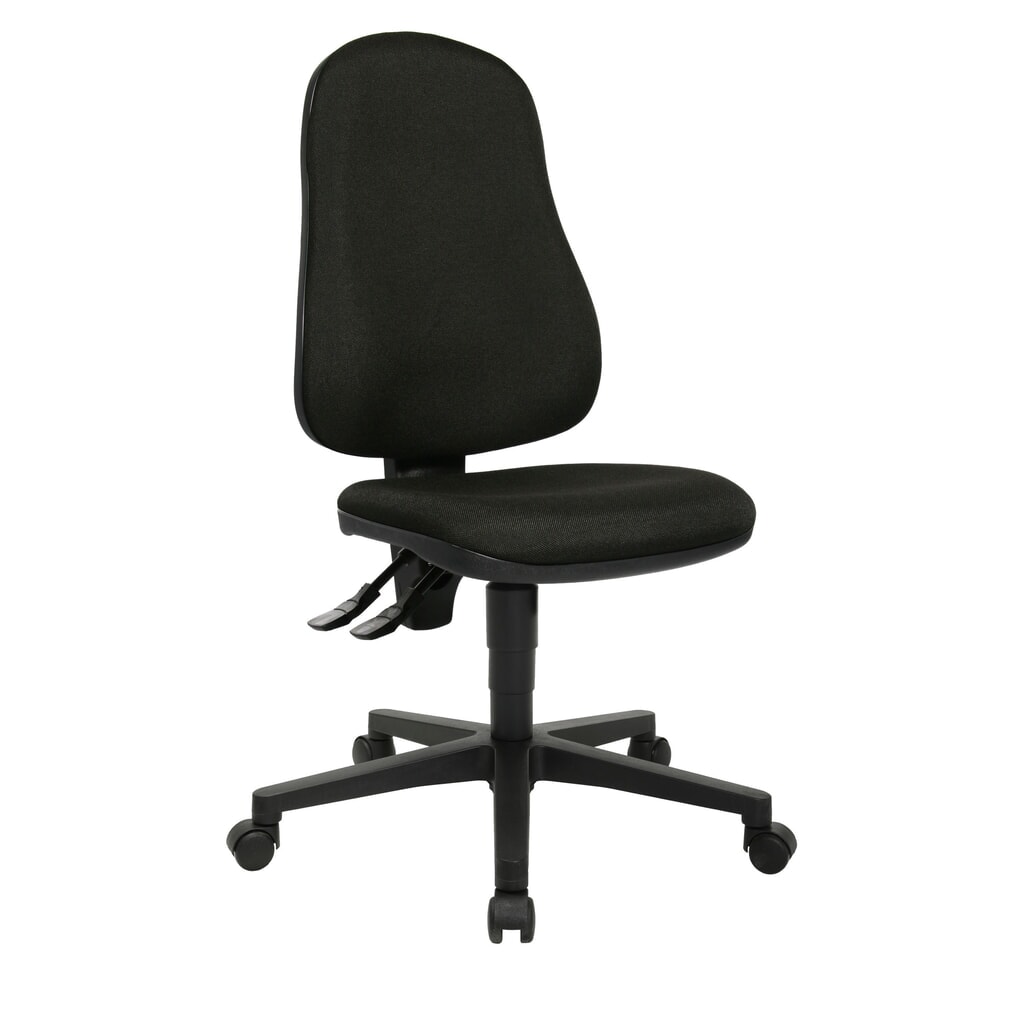 Chaise de bureau pivotante Topstar® Point 60, assise galbée, noir N° de l'image du produit 2 : Chaise de bureau pivotante Topstar® Point 60, assise galbée, noir