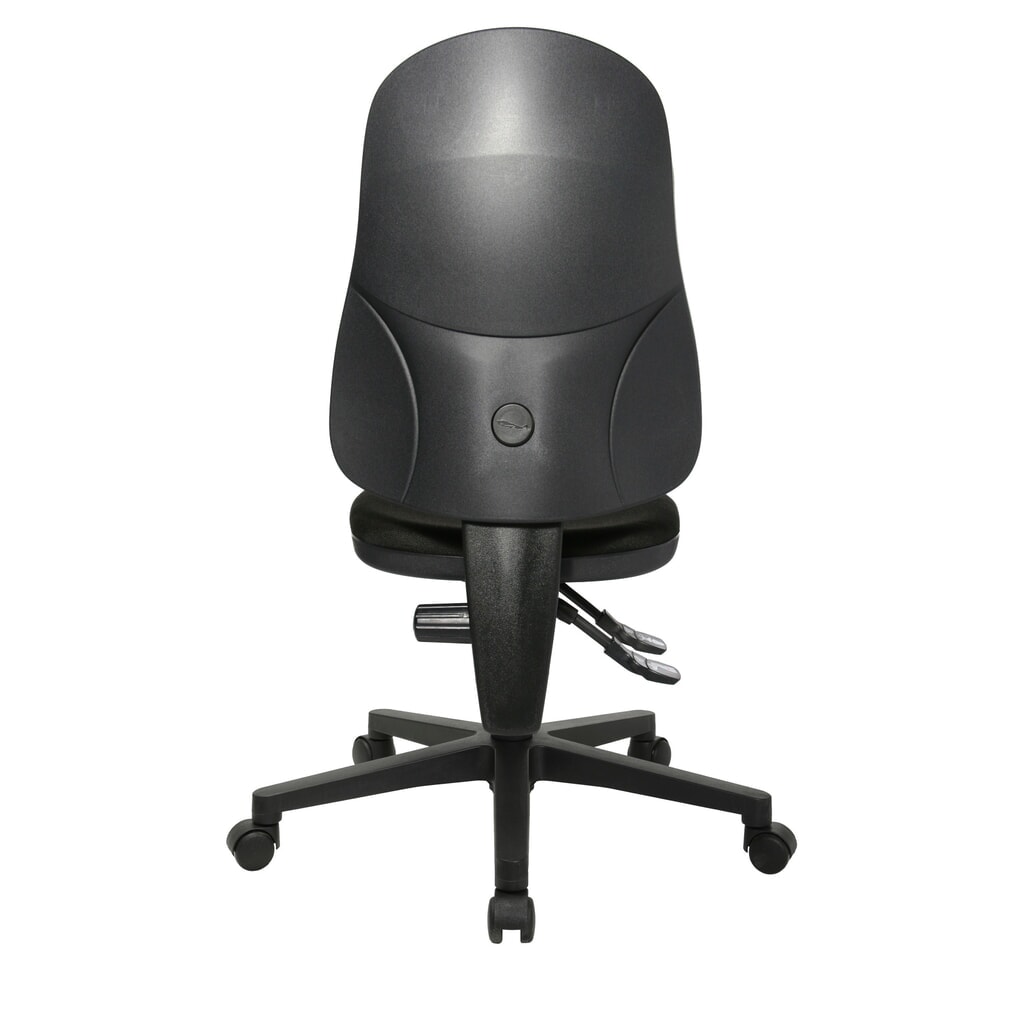 N° de l'image du produit 3 : Chaise de bureau pivotante Topstar® Point 60, assise galbée, noir