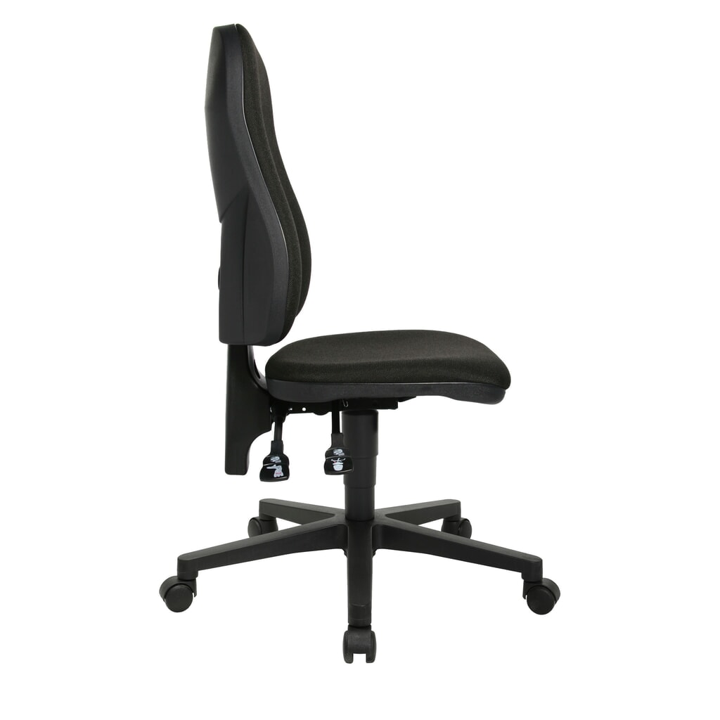 Chaise de bureau pivotante Topstar® Point 60, assise galbée, noir N° de l'image du produit 4 : Chaise de bureau pivotante Topstar® Point 60, assise galbée, noir