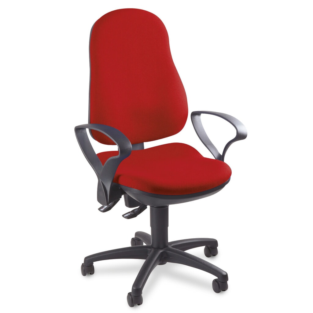 Chaise de bureau pivotante Topstar® Point 70, chaise ergonomique, rouge N° de l'image du produit 2 : Chaise de bureau pivotante Topstar® Point 70, chaise ergonomique, rouge