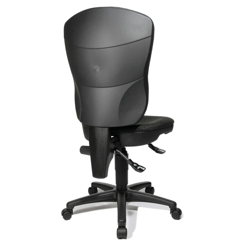 Chaise de bureau pivotante Topstar® Point 80, grand dossier, assise galbée, gris anthracite N° de l'image du produit 4 : Chaise de bureau pivotante Topstar® Point 80, grand dossier, assise galbée, gris anthracite