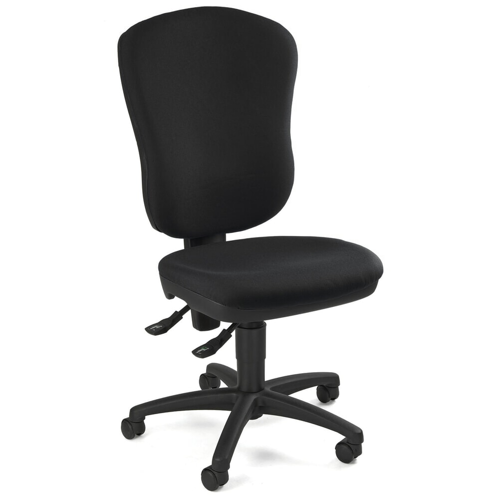 Illustration du produit: Chaise de bureau pivotante Topstar® Point 80, grand dossier, assise galbée, noir