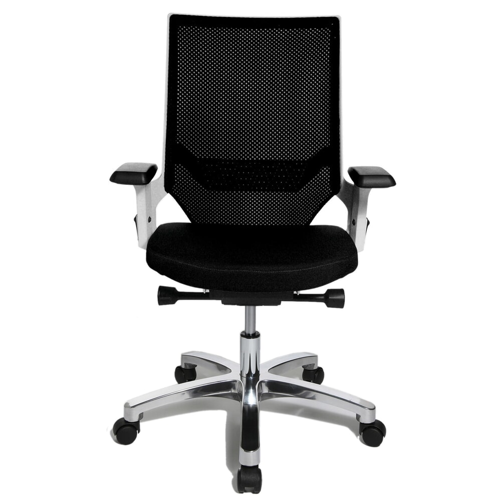 Illustration du produit: Chaise de bureau pivotante Topstar® autosynchrone, dossier en mesh, noire