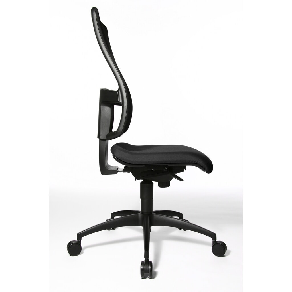 N° de l'image du produit 4 : Chaise de bureau pivotante Topstar® Syncro, dossier en mesh respirant, noire