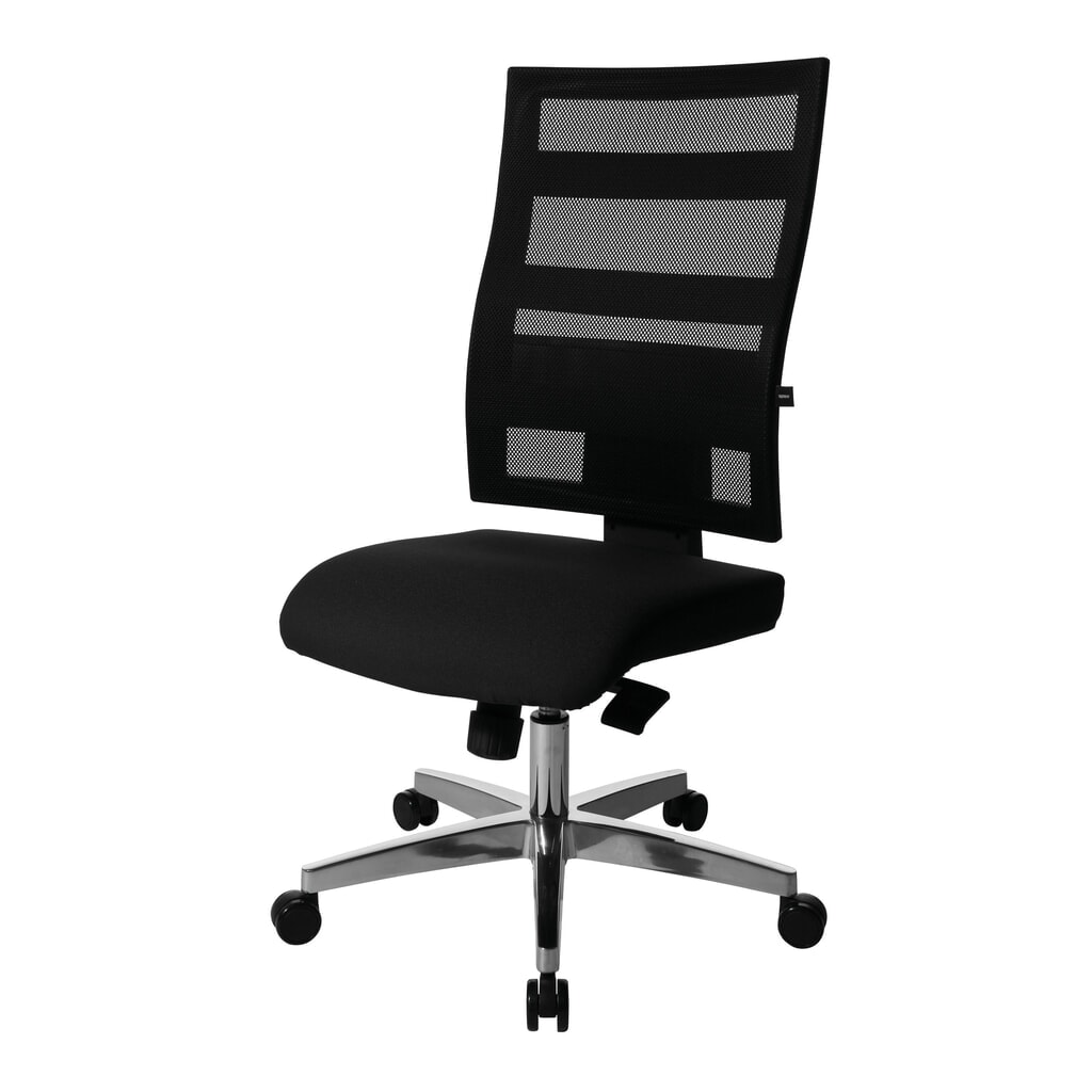 N° de l'image du produit 6 : Chaise de bureau pivotante Topstar® X-Pander, dossier en mesh, fonction Fitness, noir