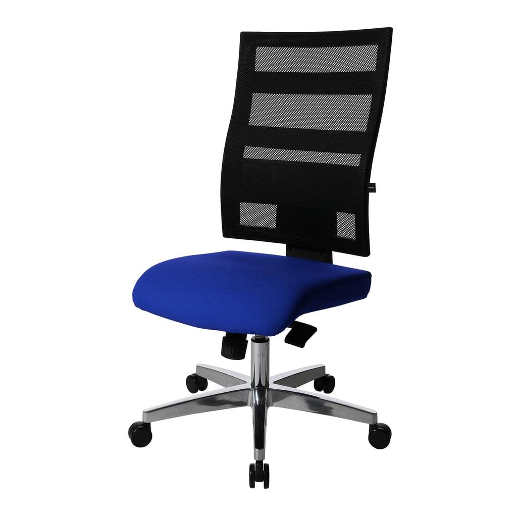 Chaise de bureau pivotante Topstar® X-Pander, dossier en mesh, fonction Fitness, bleu N° de l'image du produit 2 : Chaise de bureau pivotante Topstar® X-Pander, dossier en mesh, fonction Fitness, bleu