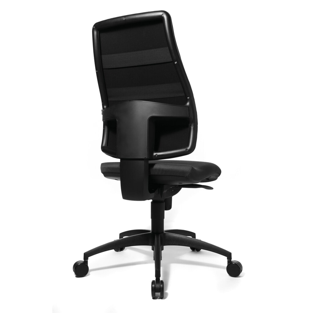 Chaise de bureau pivotante Topstar® Syncro, dossier rembourré, siège ergonomique ménageant les disques intervertébraux, anthracite N° de l'image du produit 3 : Chaise de bureau pivotante Topstar® Syncro, dossier rembourré, siège ergonomique ménageant les disques intervertébraux, anthracite