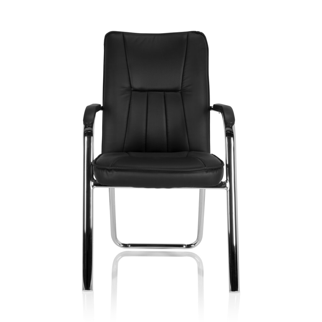 Illustration du produit: Chaise de conférence / chaise-visiteur hjh OFFICE BANDA V PU, noir