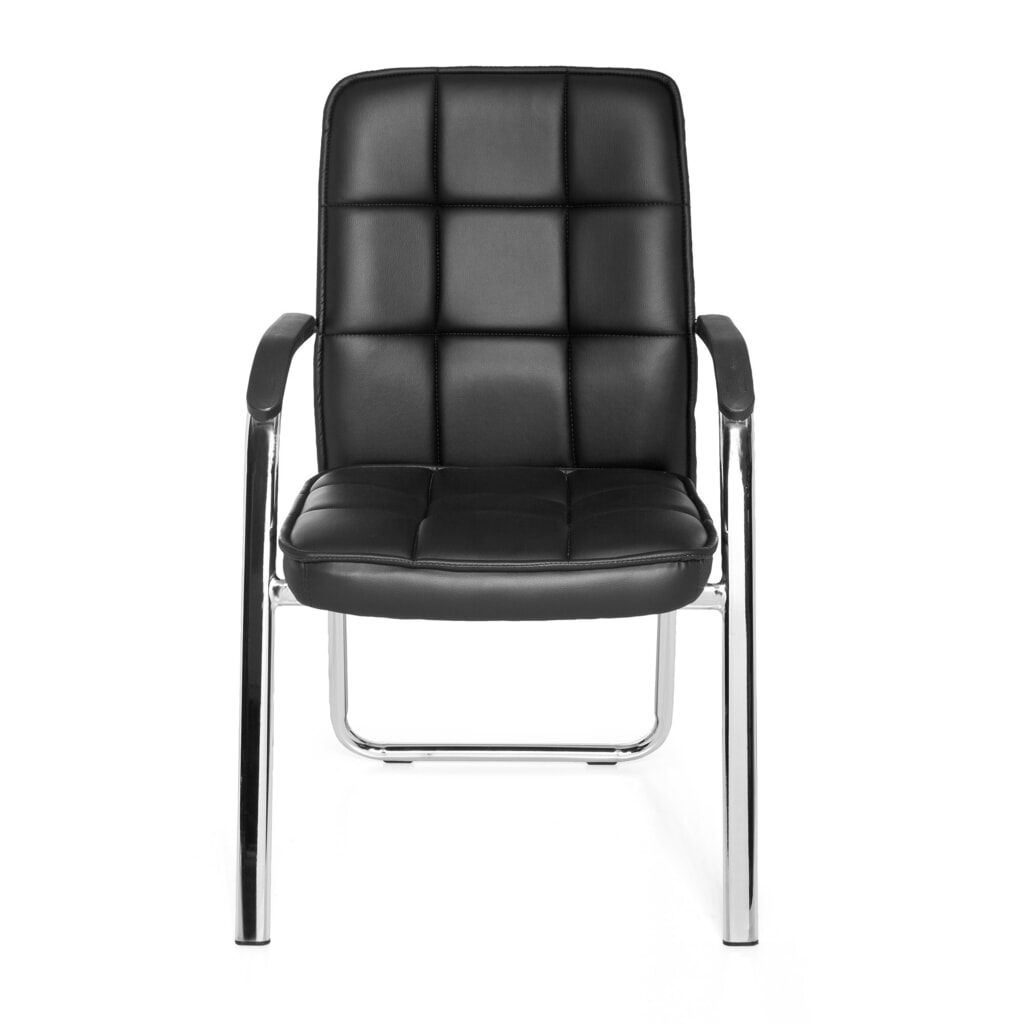 Chaise de conférence / chaise-visiteur hjh OFFICE BORNE V PU, noir Illustration du produit: Chaise de conférence / chaise-visiteur hjh OFFICE BORNE V PU, noir