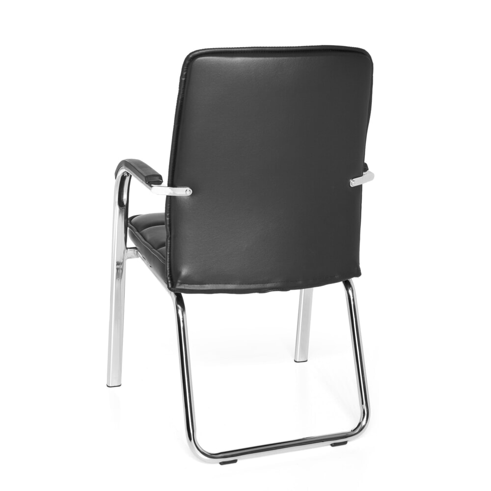 N° de l'image du produit 7 : Chaise de conférence / chaise-visiteur hjh OFFICE BORNE V PU, noir