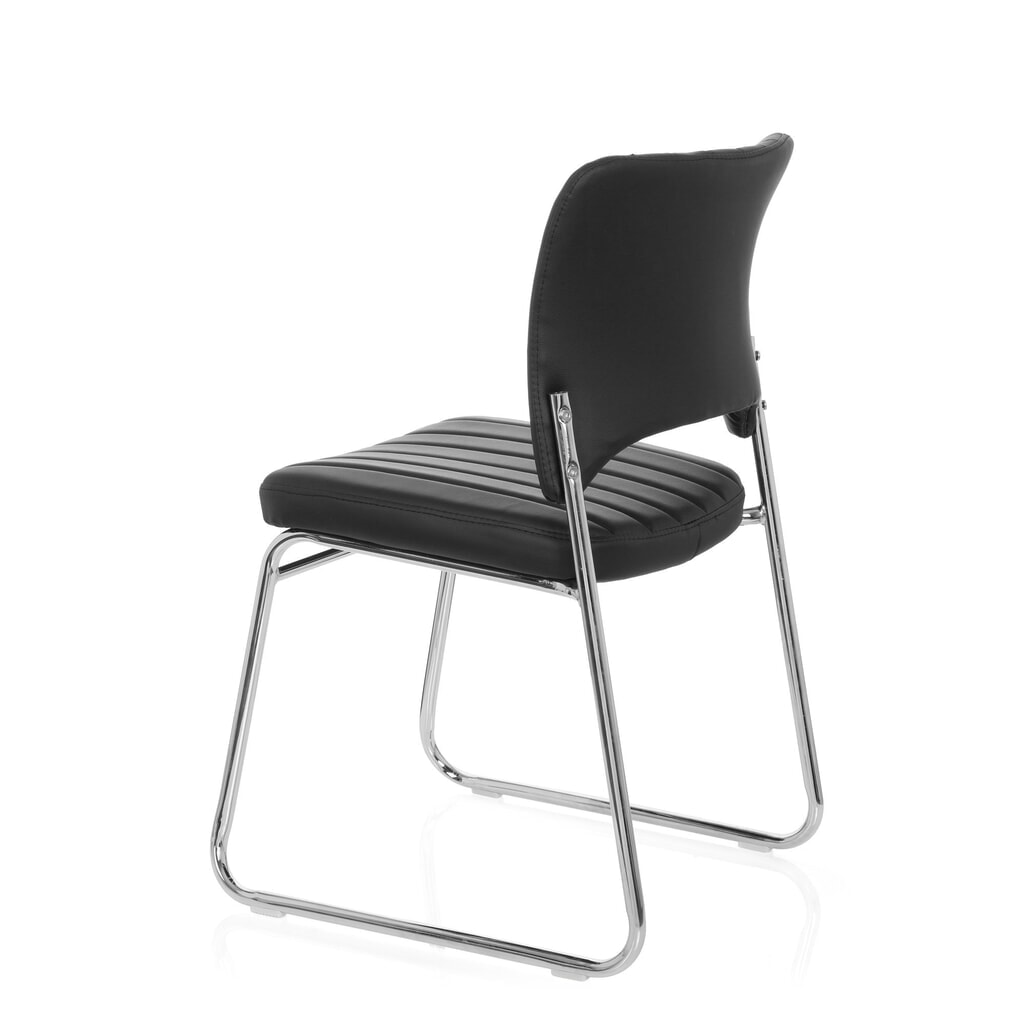 Chaise de conférence / chaise-visiteur hjh OFFICE CASPI V PU, noir N° de l'image du produit 8 : Chaise de conférence / chaise-visiteur hjh OFFICE CASPI V PU, noir