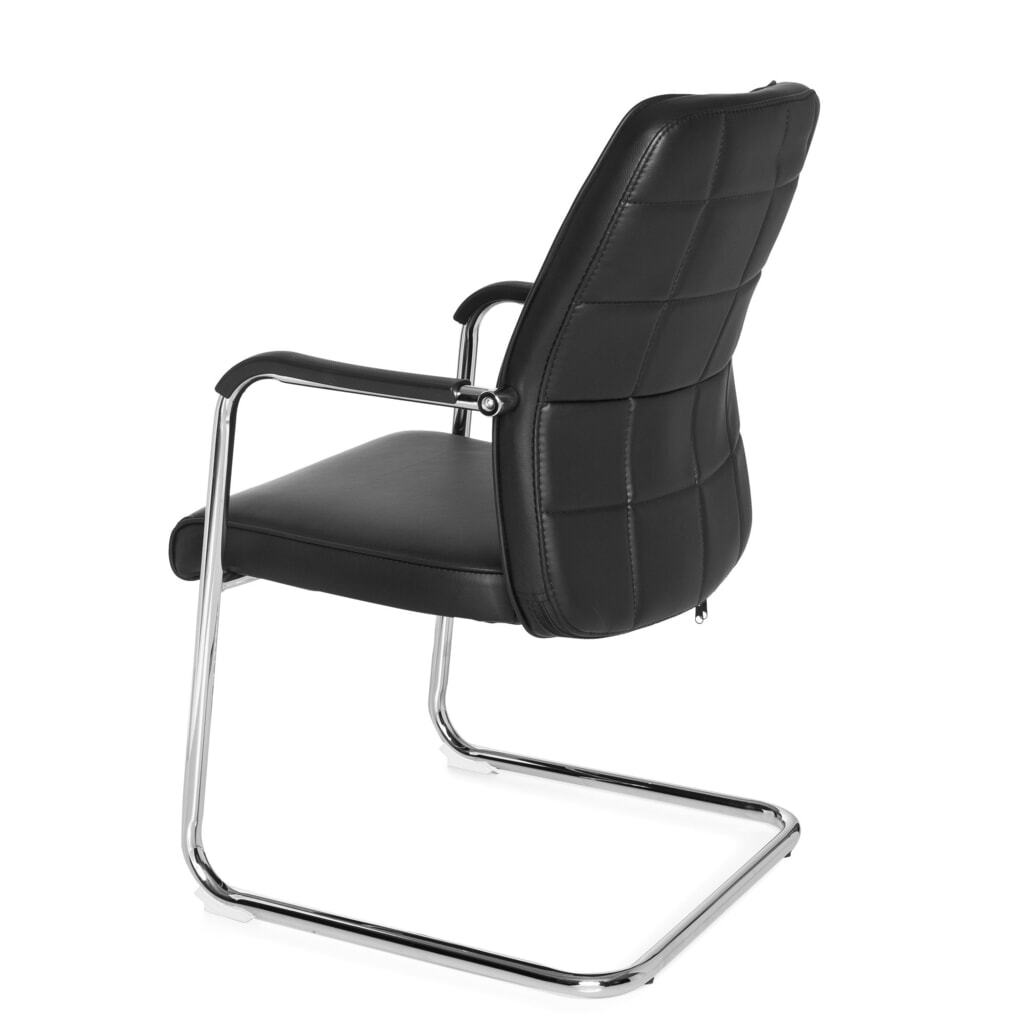 Chaise de conférence / fauteuil suspendu hjh OFFICE FLEXO V PU, noir N° de l'image du produit 8 : Chaise de conférence / fauteuil suspendu hjh OFFICE FLEXO V PU, noir