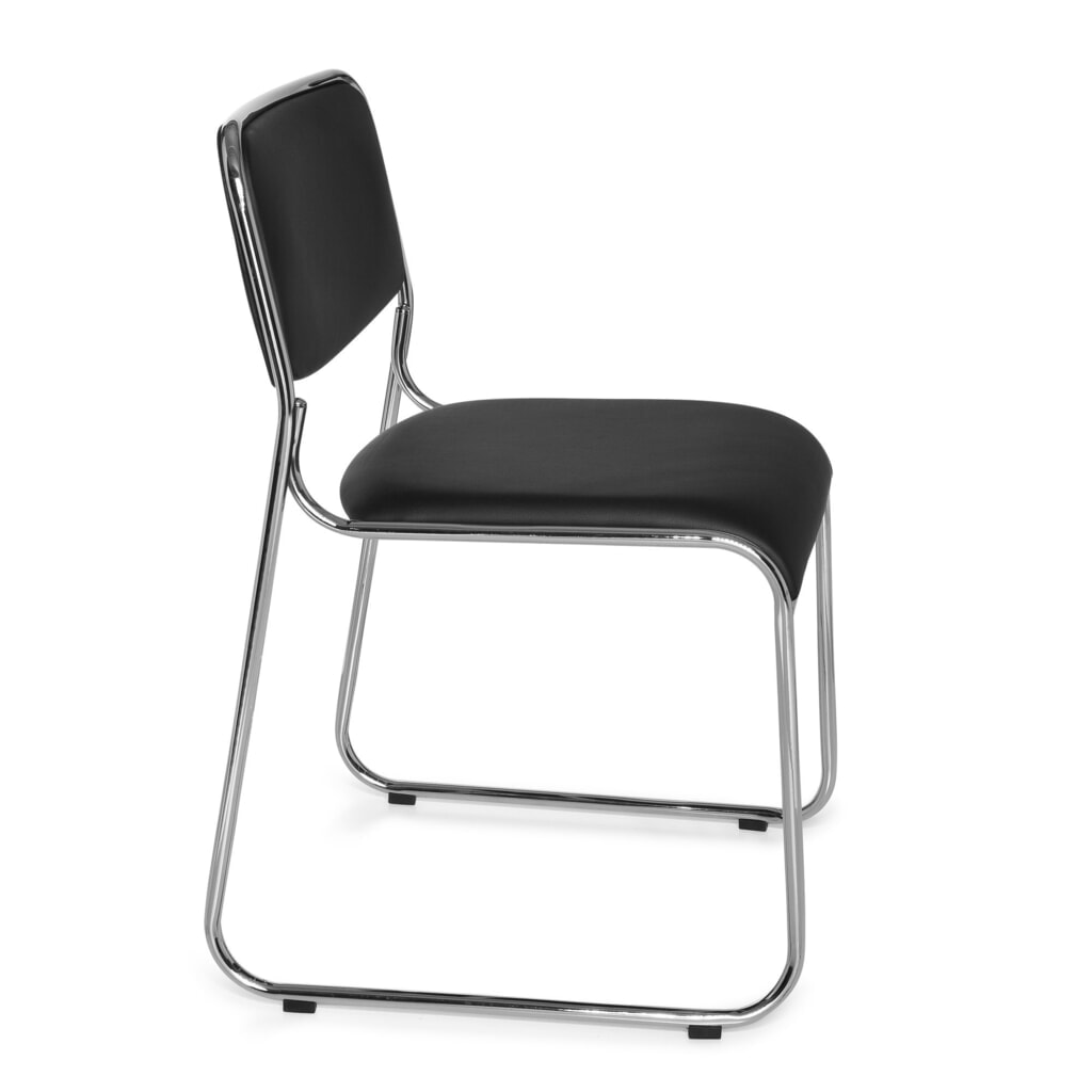 Chaise de conférence / chaise à patins hjh OFFICE KOLTA V PU, noir N° de l'image du produit 3 : Chaise de conférence / chaise à patins hjh OFFICE KOLTA V PU, noir