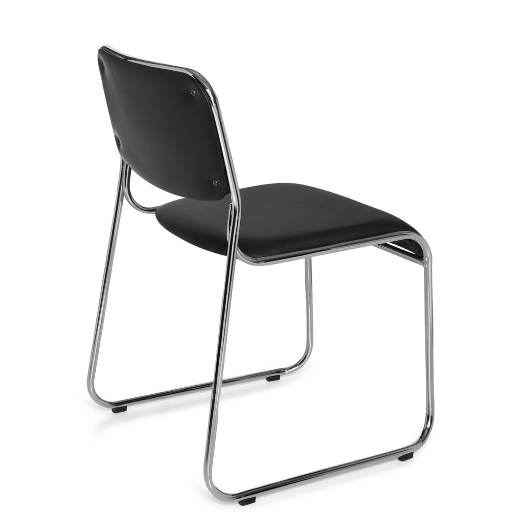 Chaise de conférence / chaise à patins hjh OFFICE KOLTA V PU, noir N° de l'image du produit 4 : Chaise de conférence / chaise à patins hjh OFFICE KOLTA V PU, noir