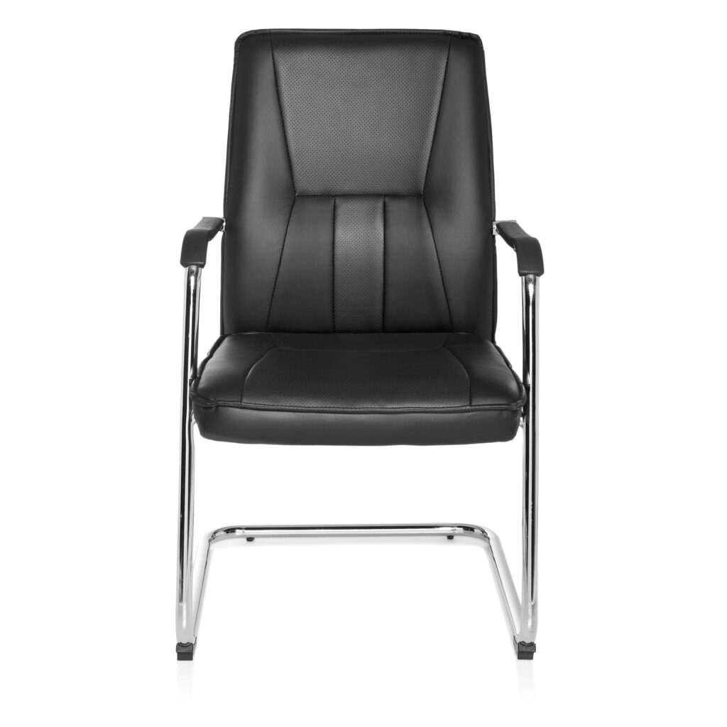Chaise de conférence / chaise-visiteur hjh OFFICE TILA V PU, noir Illustration du produit: Chaise de conférence / chaise-visiteur hjh OFFICE TILA V PU, noir