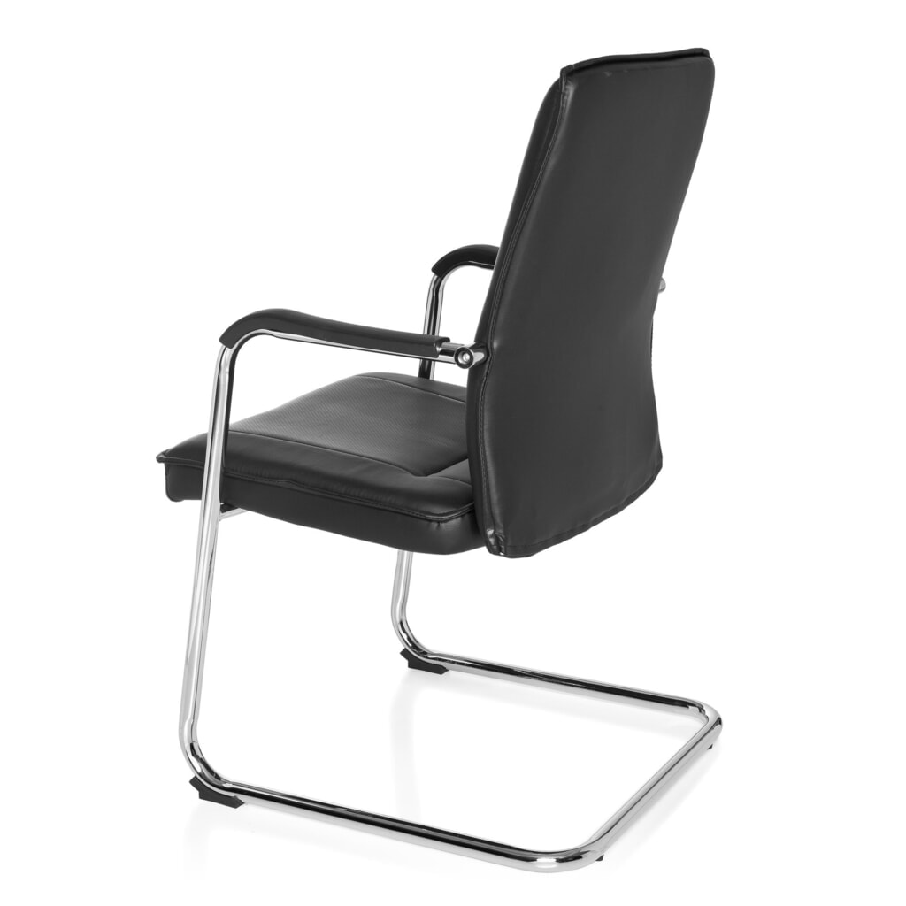 Chaise de conférence / chaise-visiteur hjh OFFICE TILA V PU, noir N° de l'image du produit 8 : Chaise de conférence / chaise-visiteur hjh OFFICE TILA V PU, noir