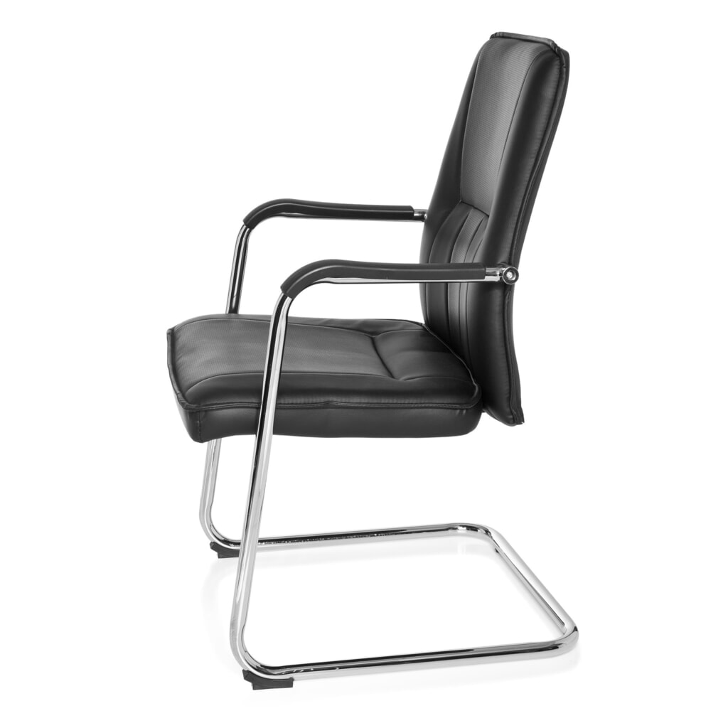 Chaise de conférence / chaise-visiteur hjh OFFICE TILA V PU, noir N° de l'image du produit 9 : Chaise de conférence / chaise-visiteur hjh OFFICE TILA V PU, noir