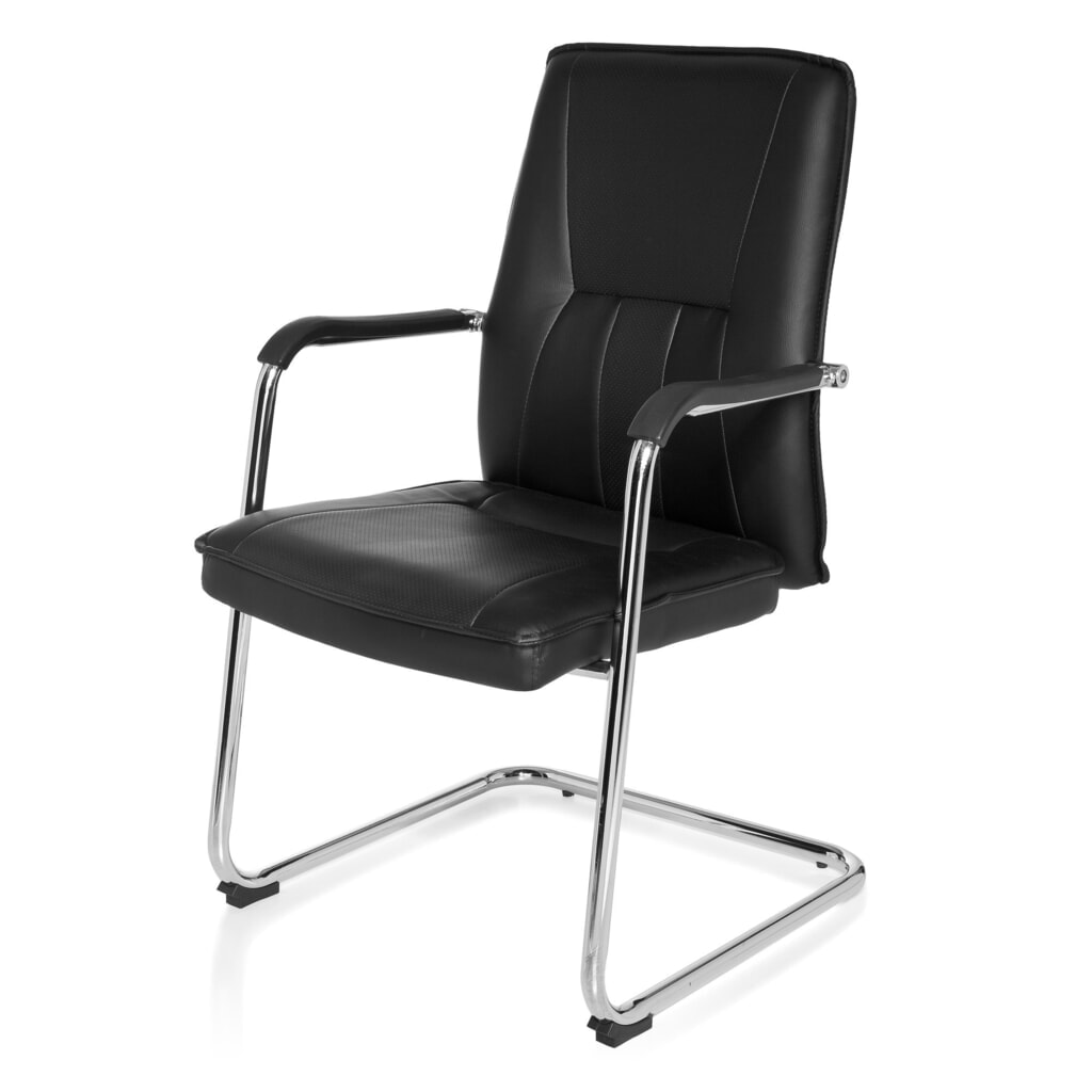 Chaise de conférence / chaise-visiteur hjh OFFICE TILA V PU, noir N° de l'image du produit 10 : Chaise de conférence / chaise-visiteur hjh OFFICE TILA V PU, noir