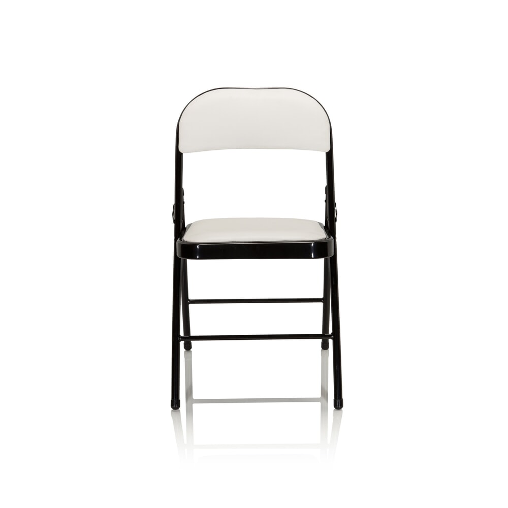 Illustration du produit: Chaise de conférence / chaise-visiteur / chaise pliante hjh OFFICE TUDELA PU, blanc
