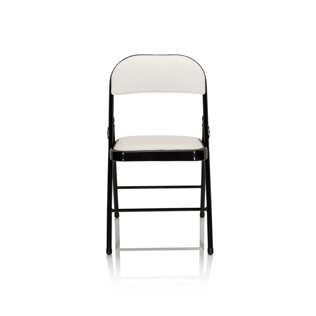 Chaise de conférence / chaise-visiteur / chaise pliante hjh OFFICE TUDELA PU, blanc Illustration du produit: Chaise de conférence / chaise-visiteur / chaise pliante hjh OFFICE TUDELA PU, blanc