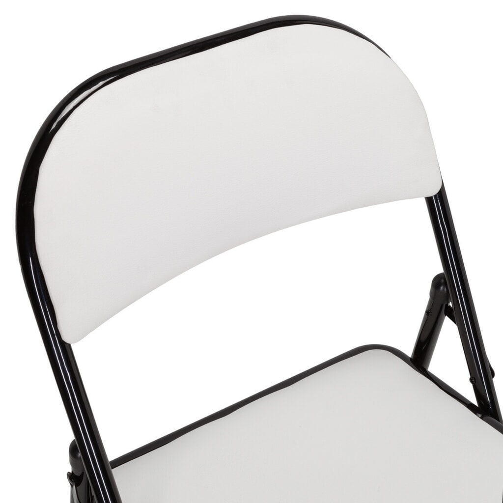N° de l'image du produit 4 : Chaise de conférence / chaise-visiteur / chaise pliante hjh OFFICE TUDELA PU, blanc
