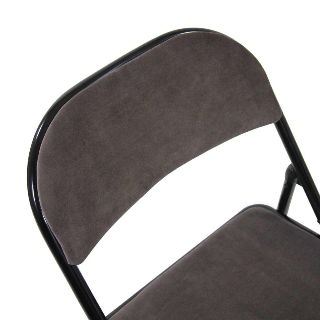Chaise de conférence / chaise-visiteur / chaise pliante hjh OFFICE TUDELA I velours, gris foncé N° de l'image du produit 3 : Chaise de conférence / chaise-visiteur / chaise pliante hjh OFFICE TUDELA I velours, gris foncé
