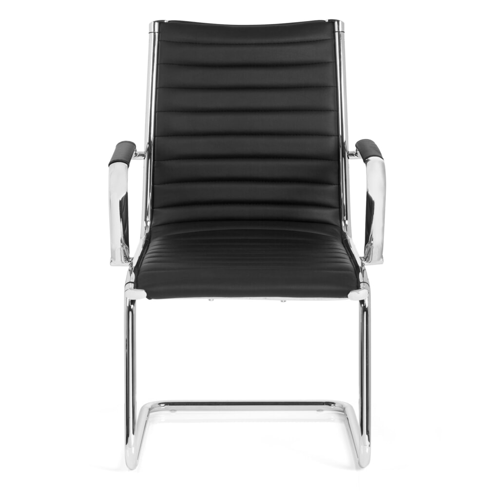Chaise-visiteur / chaise de conférence hjh OFFICE VEMONA V, PU noir Illustration du produit: Chaise-visiteur / chaise de conférence hjh OFFICE VEMONA V, PU noir