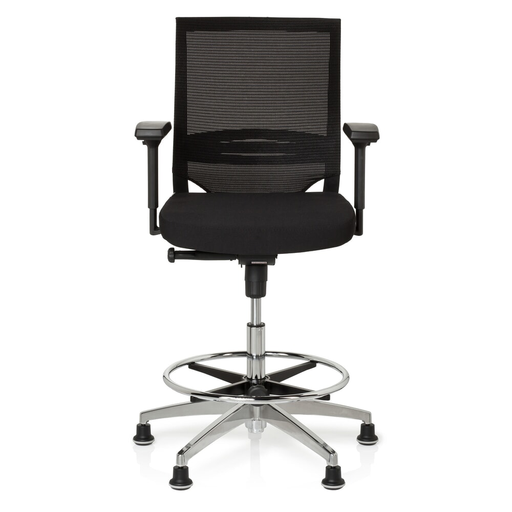 Illustration du produit: Siège de travail / siège de comptoir hjh OFFICE TOP WORK 77 tissu, noir