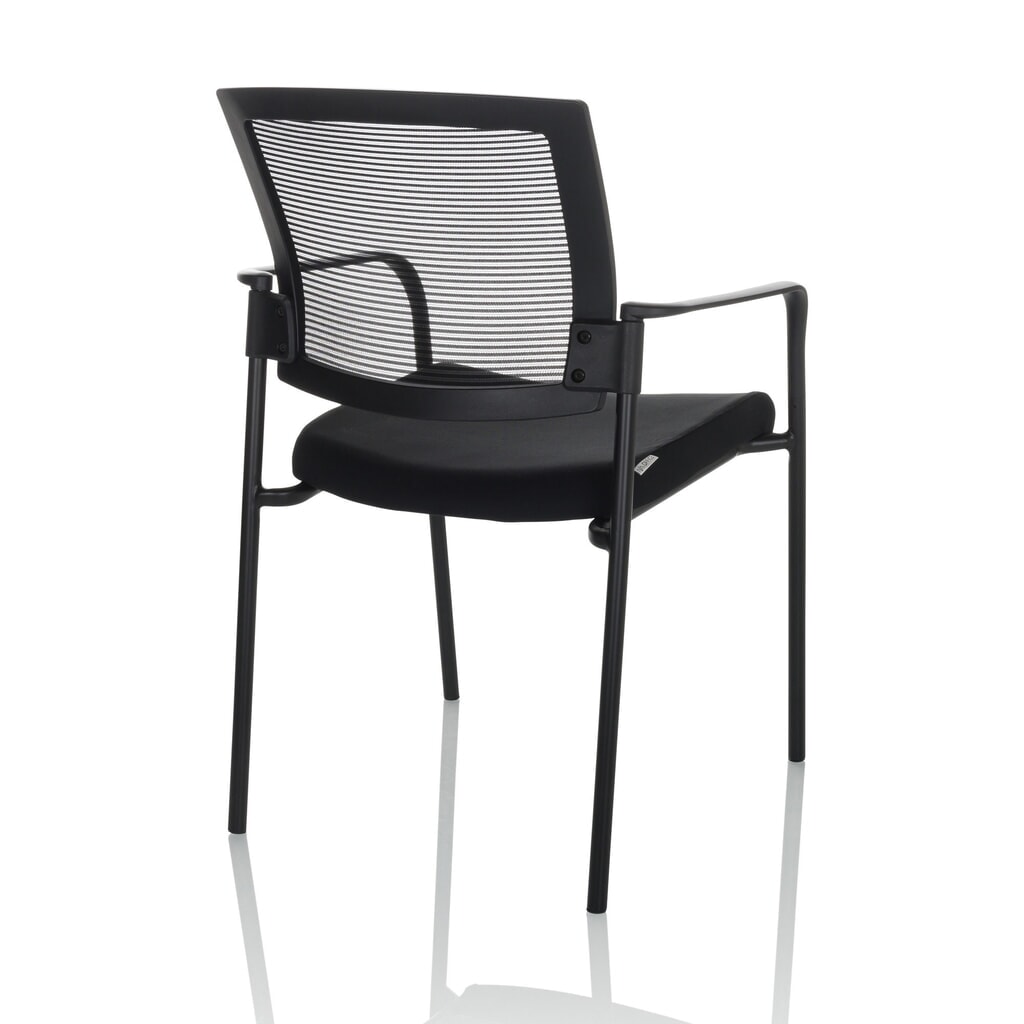 Chaise-visiteur / chaise de conférence hjh OFFICE MEET B maille/tissu, noir N° de l'image du produit 9 : Chaise-visiteur / chaise de conférence hjh OFFICE MEET B maille/tissu, noir