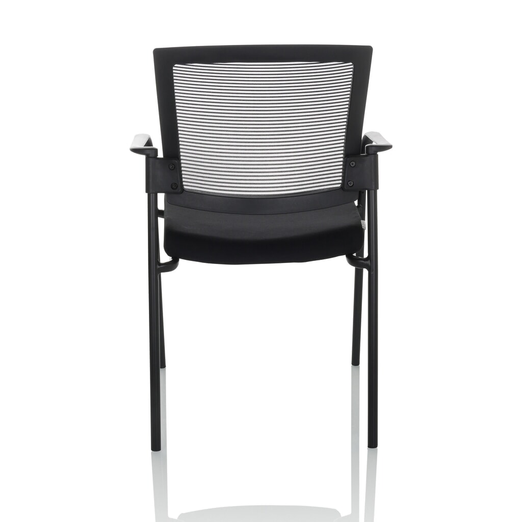 Chaise-visiteur / chaise de conférence hjh OFFICE MEET B maille/tissu, noir N° de l'image du produit 10 : Chaise-visiteur / chaise de conférence hjh OFFICE MEET B maille/tissu, noir