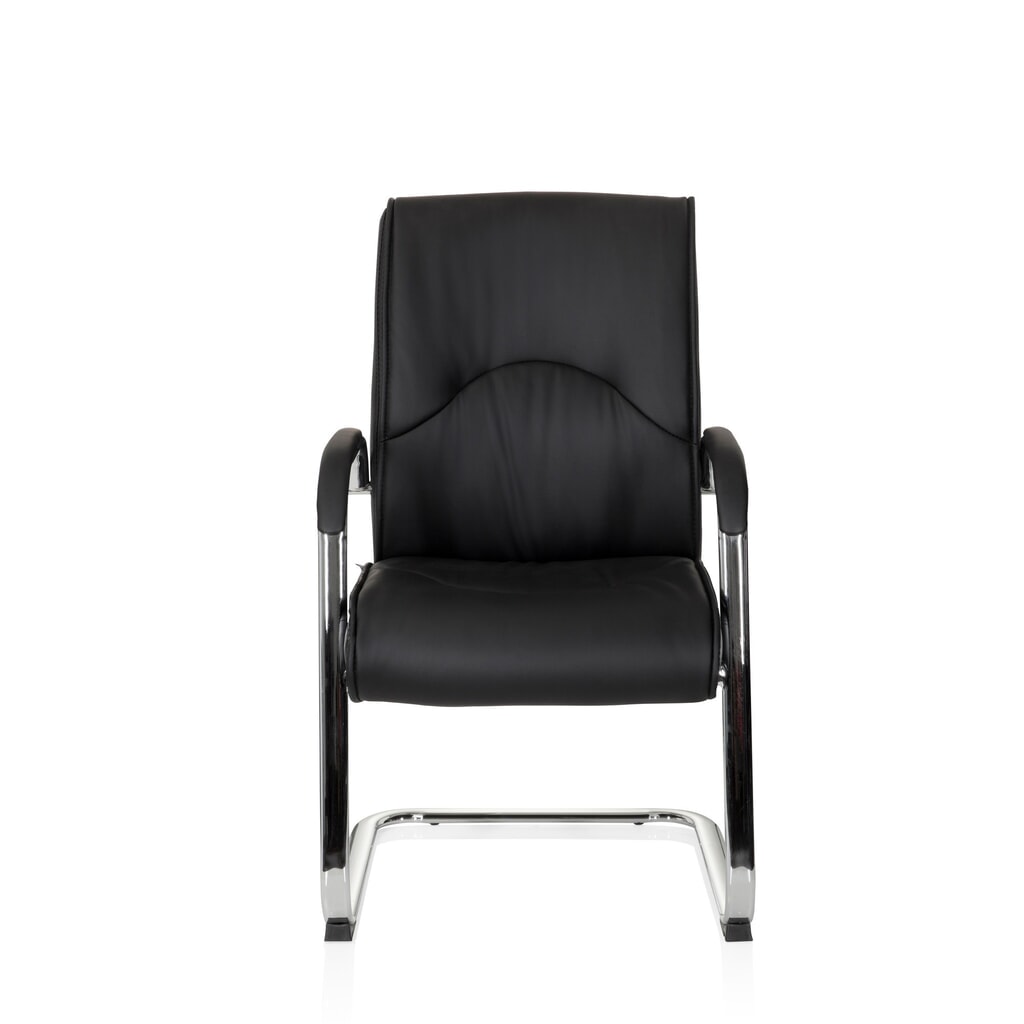 Chaise-visiteur / chaise de conférence hjh OFFICE SOVRANO V similicuir, noir Illustration du produit: Chaise-visiteur / chaise de conférence hjh OFFICE SOVRANO V similicuir, noir