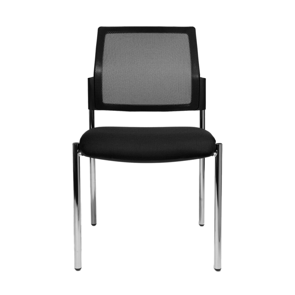 Chaise visiteurs Topstar® BtoB 10 avec dossier en mesh + bâti à 4 pieds, noir Illustration du produit: Chaise visiteurs Topstar® BtoB 10 avec dossier en mesh + bâti à 4 pieds, noir